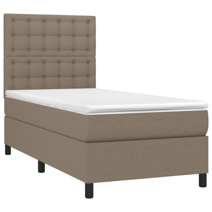 Giroletto a Molle con Materasso Tortora 80x200 cm inTessuto | homemem39