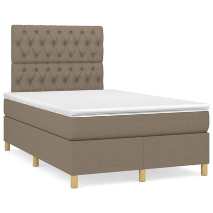 Giroletto a Molle con Materasso Tortora 120x200 cm in Tessuto | homemem39