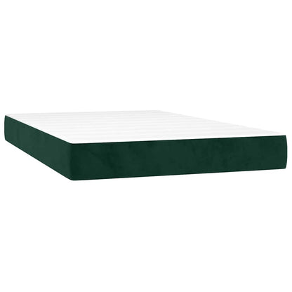 Giroletto a Molle con Materasso Verde Scuro 120x200 cm Velluto | homemem39