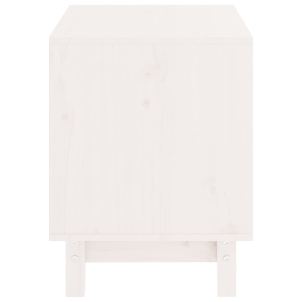 Casetta per Cani bianco 50x40x52 cm in Legno Massello di Pino
