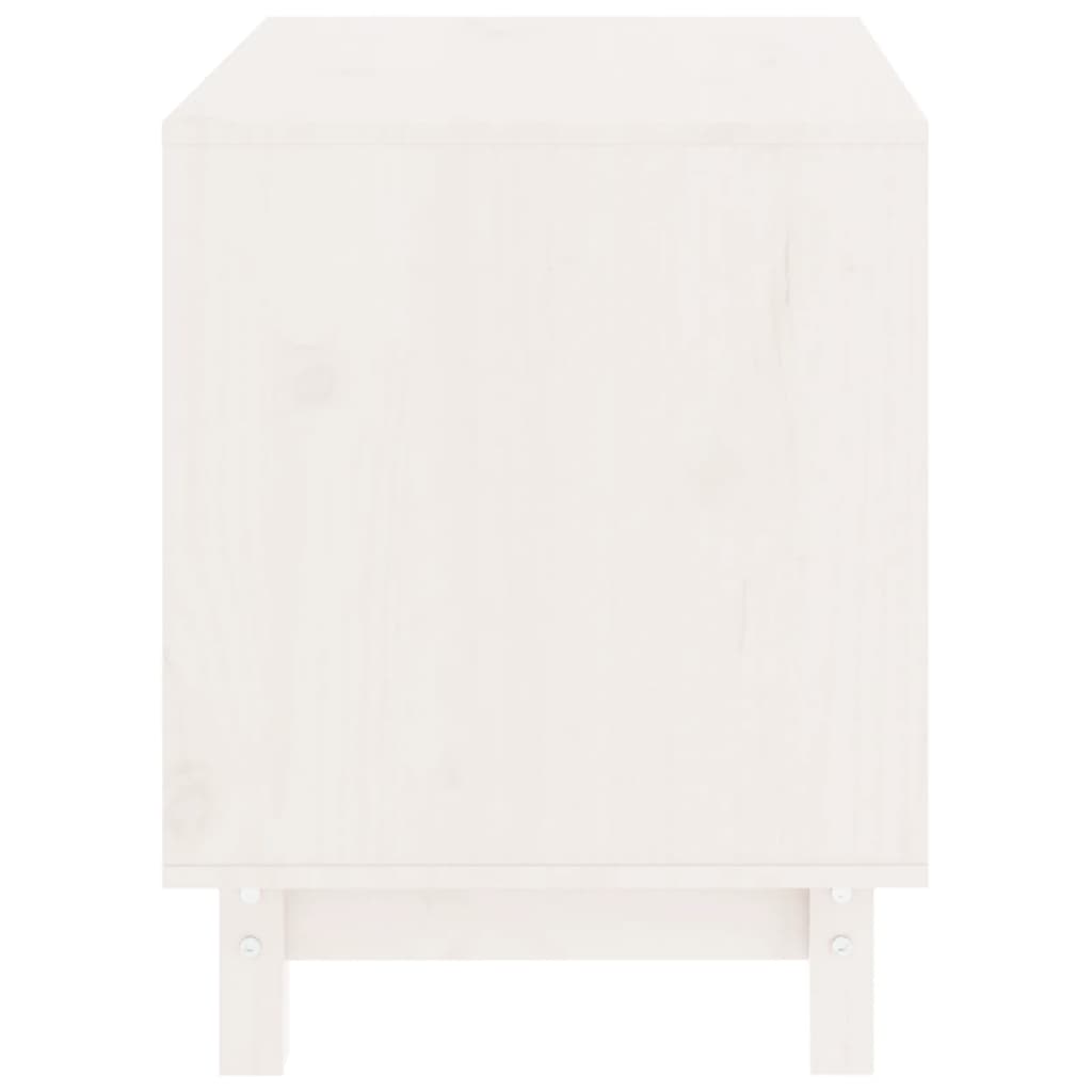 Casetta per Cani bianco 60x45x57 cm in Legno Massello di Pino
