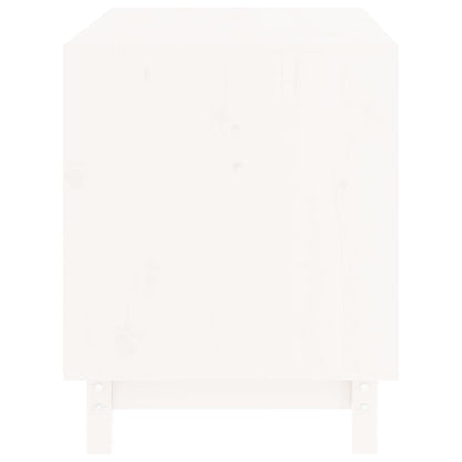 Casetta per Cani bianco 70x50x62 cm in Legno Massello di Pino - homemem39