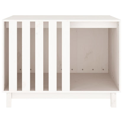 Casetta per Cani Bianca 90x60x67 cm in Legno Massello di Pino - homemem39