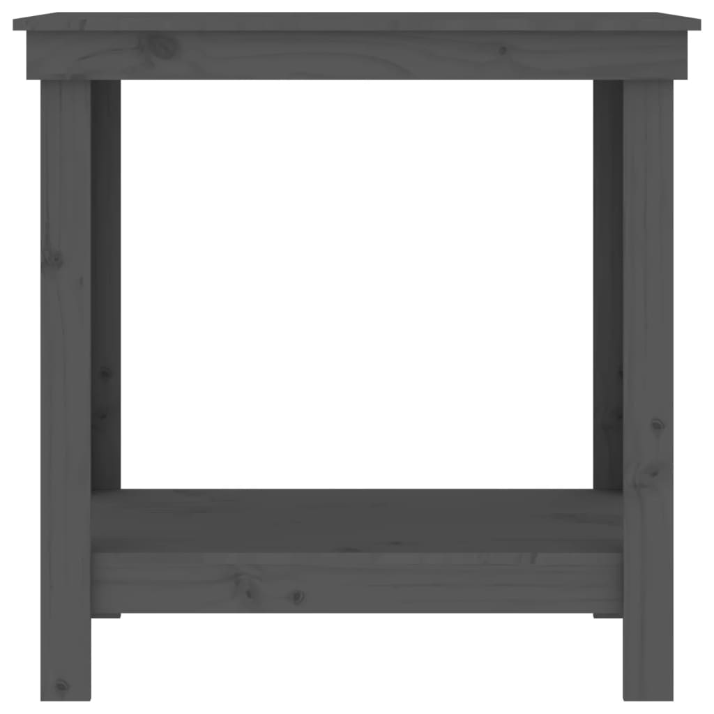 Banco da Lavoro Grigio 80x50x80 cm in Legno Massello di Pino - homemem39