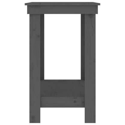 Banco da Lavoro Grigio 80x50x80 cm in Legno Massello di Pino - homemem39