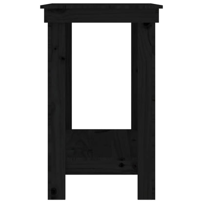 Banco da Lavoro Nero 80x50x80 cm in Legno Massello di Pino - homemem39