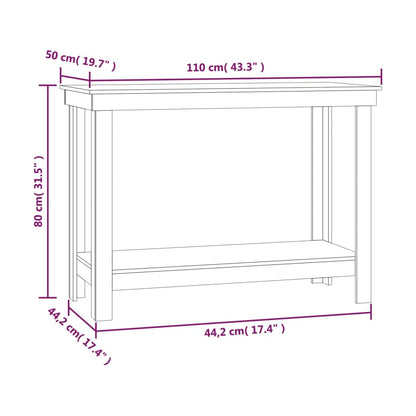 Banco da Lavoro 110x50x80 cm in Legno Massello di Pino | homemem39