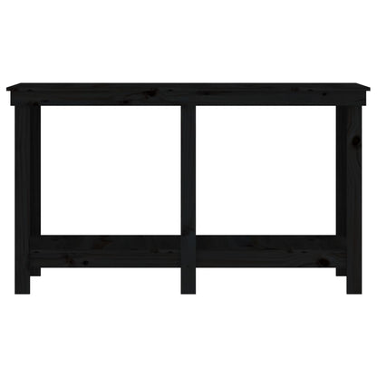Banco da Lavoro Nero 140x50x80 cm in Legno Massello di Pino - homemem39