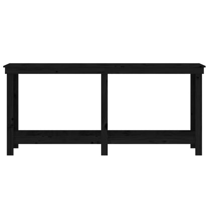 Banco da Lavoro Nero 180x50x80 cm in Legno Massello di Pino | homemem39