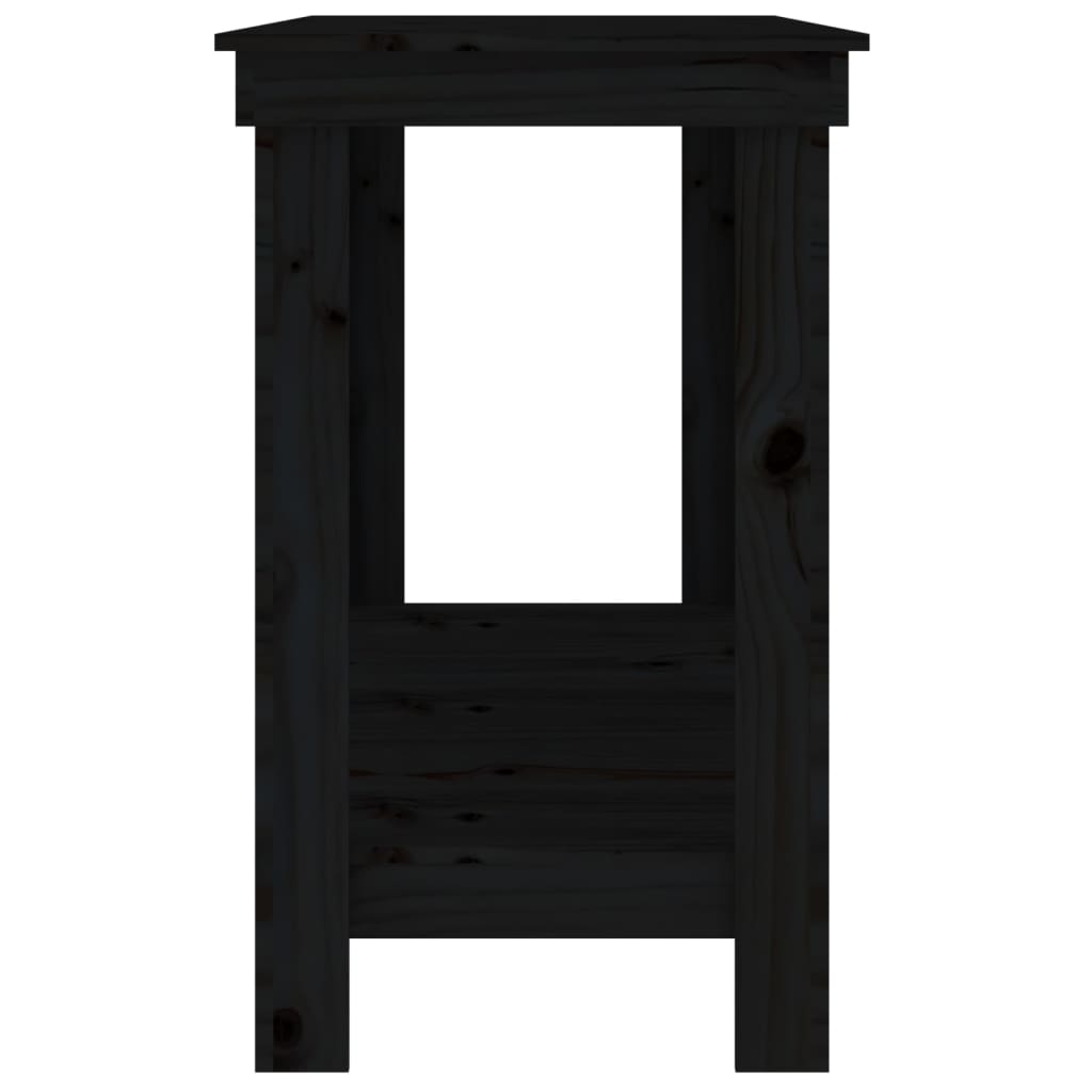 Banco da Lavoro Nero 180x50x80 cm in Legno Massello di Pino | homemem39