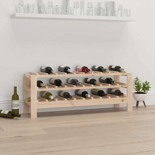 Portavini 109,5x30x42 cm in Legno Massello di Pino