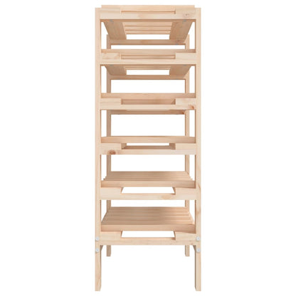 Portavini 61,5x30x82 cm in Legno Massello di Pino - homemem39