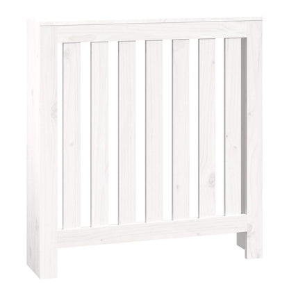 Copertura Termosifone Bianca 79,5x19x84 cm Legno Massello Pino