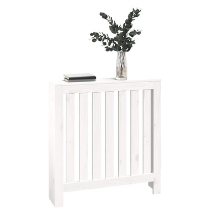 Copertura Termosifone Bianca 79,5x19x84 cm Legno Massello Pino
