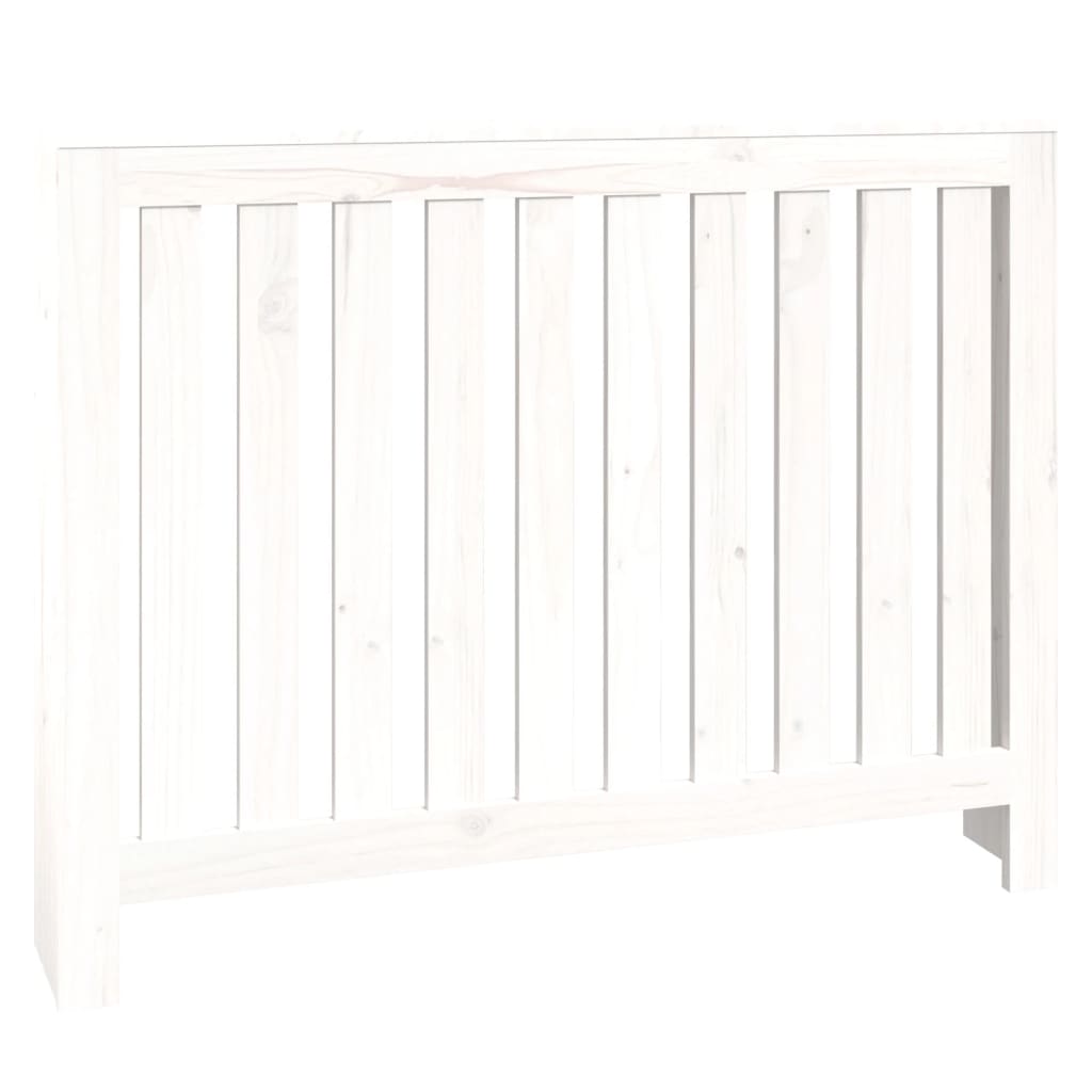 Copertura Termosifone Bianca 108,5x19x84 cm Legno Massello Pino - homemem39