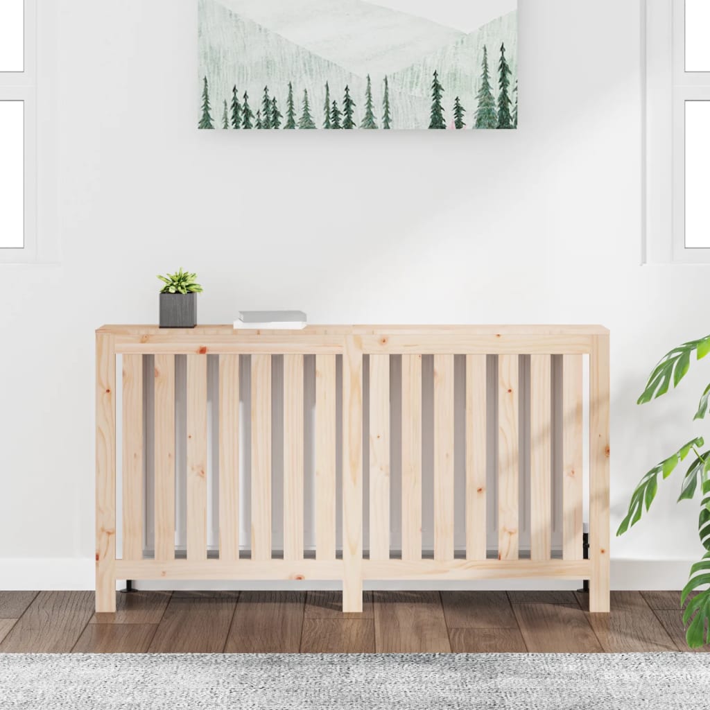 Radiator Cover 153x19x84 cm in Solid Pine Wood