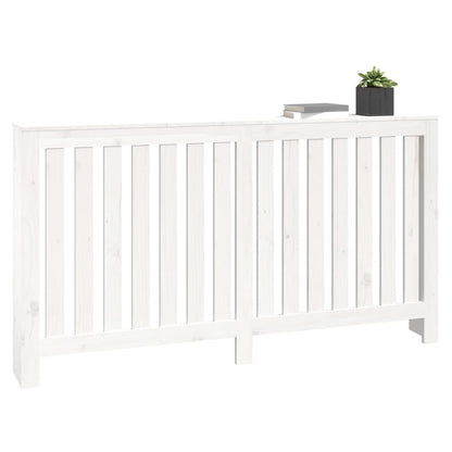 Copertura Termosifone Bianca 153x19x84 cm Legno Massello Pino