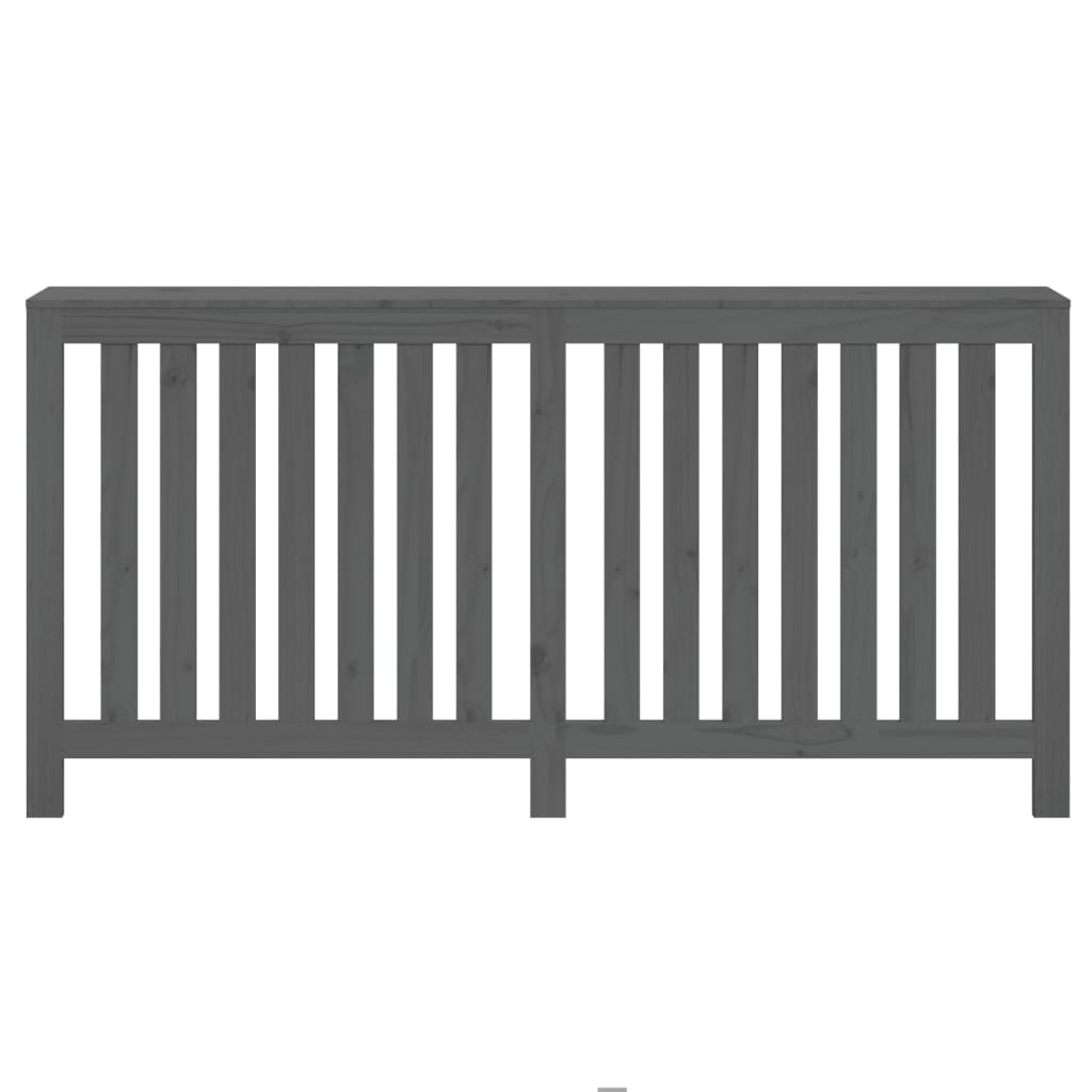 Copertura Termosifone Grigia 169x19x84 cm Legno Massello Pino - homemem39