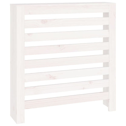 Copertura Termosifone Bianca 79,5x19x84 cm Legno Massello Pino