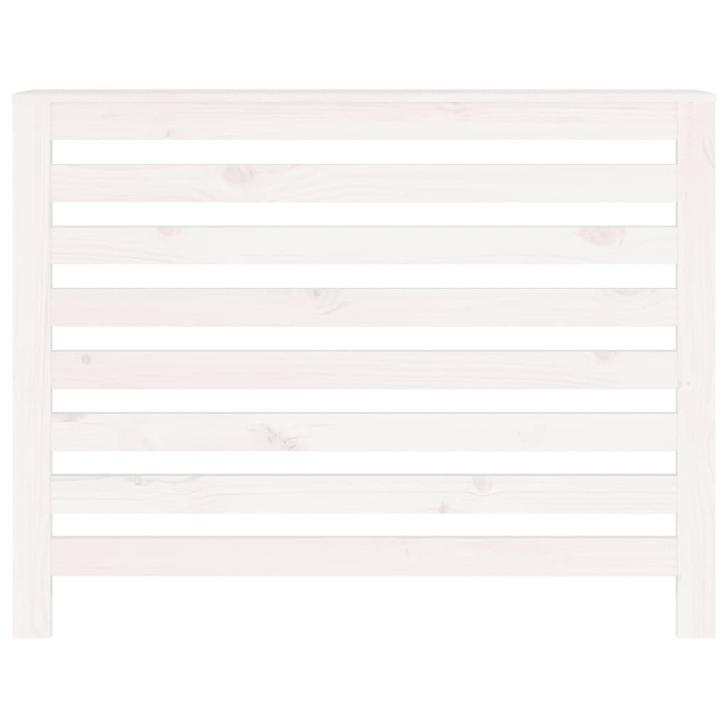 Copertura Termosifone Bianca 108,5x19x84 cm Legno Massello Pino - homemem39