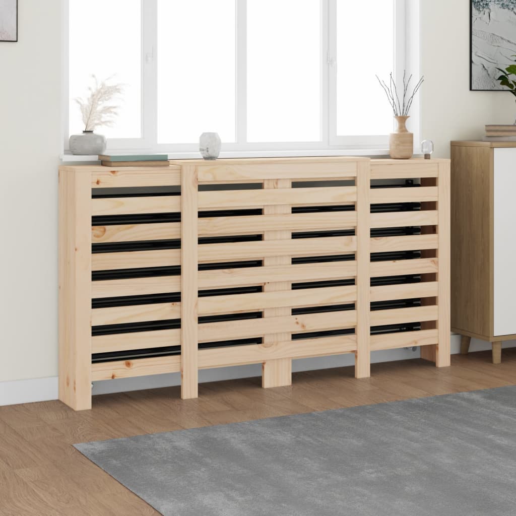 Radiator Cover 210x21x85 cm in Solid Pine Wood