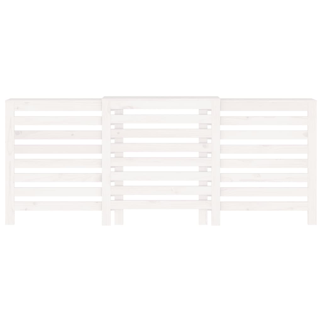 Copertura Termosifone Bianca 210x21x85 cm Legno Massello Pino - homemem39