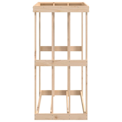 Portaceppi da Esterno 108x52x106 cm Legno Massello Pino - homemem39