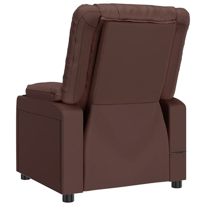Poltrona Massaggiante Elettrica Marrone in Similpelle | homemem39