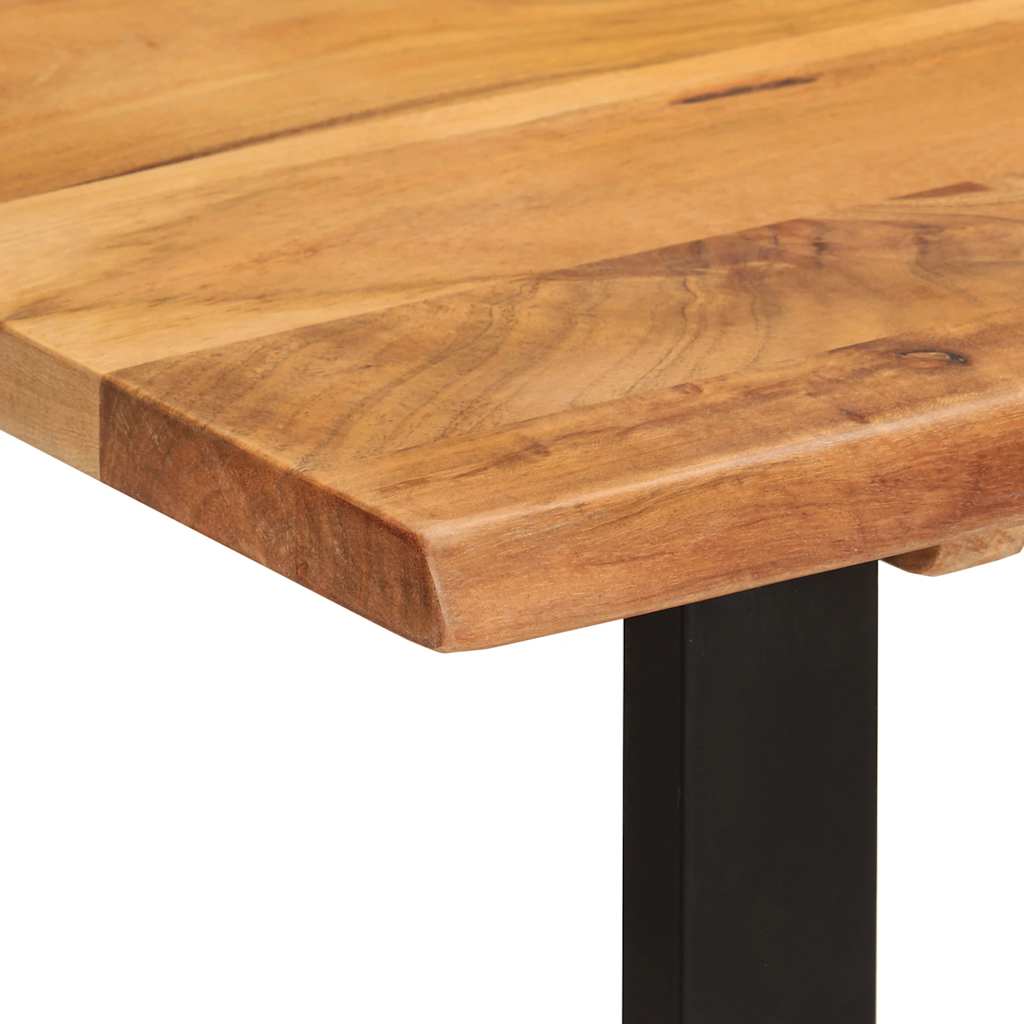 Tavolo da Pranzo 110x50x76 cm Legno Massello di Acacia | homemem39