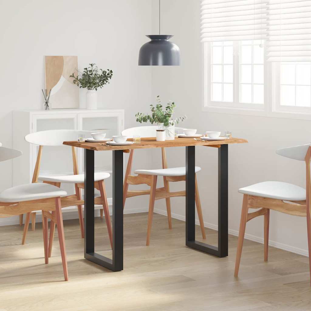 Tavolo da Pranzo 110x50x76 cm Legno Massello di Acacia