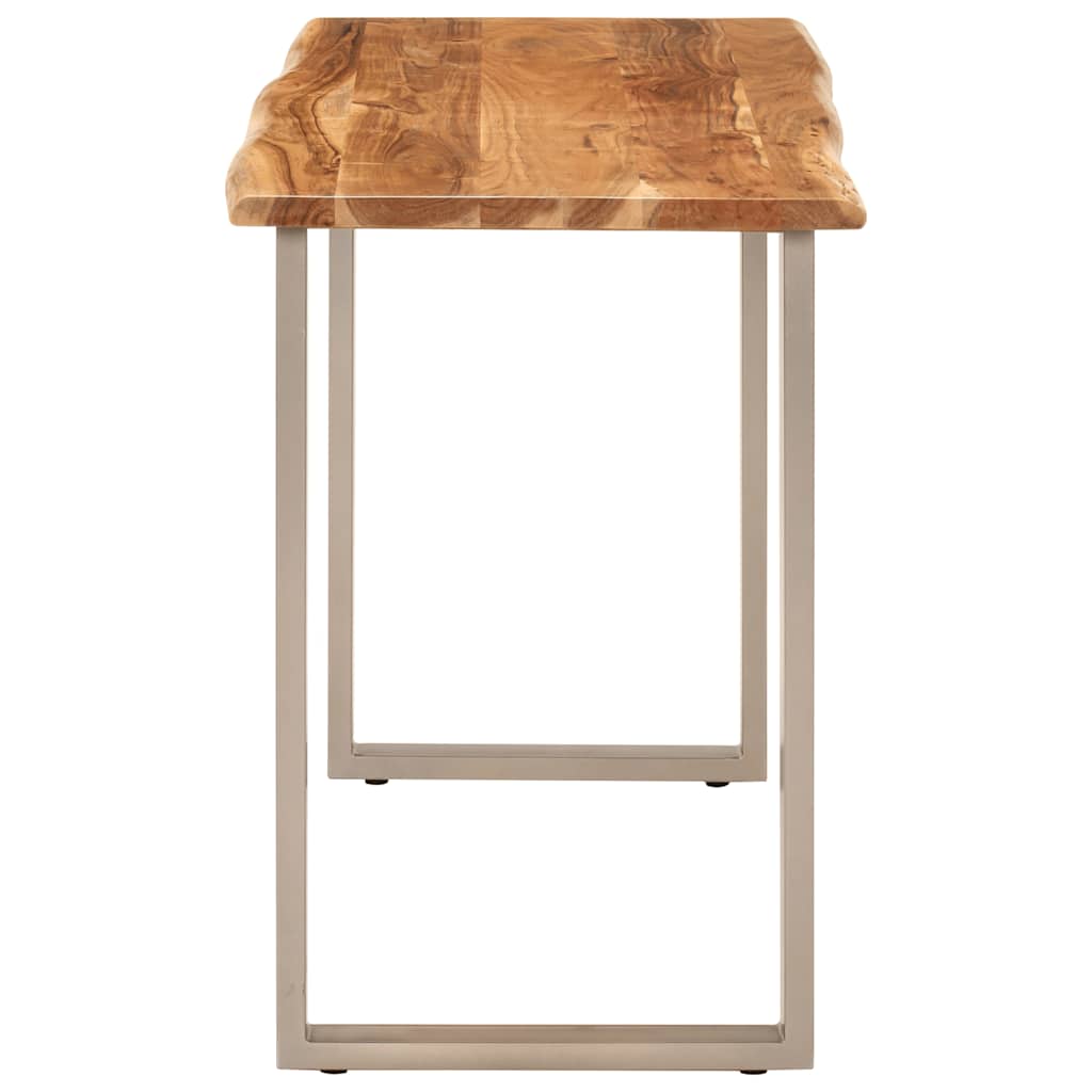 Tavolo da Pranzo 110x50x76 cm Legno Massello di Acacia | homemem39