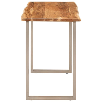 Tavolo da Pranzo 110x50x76 cm Legno Massello di Acacia | homemem39