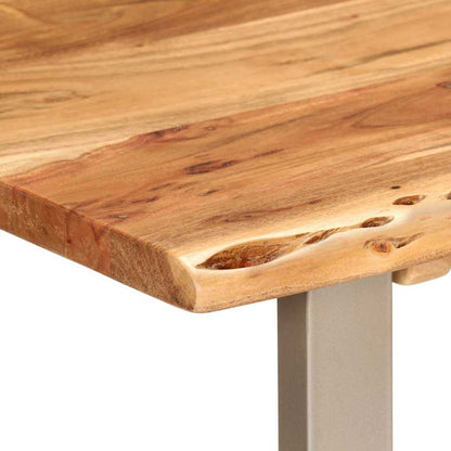 Tavolo da Pranzo 110x50x76 cm Legno Massello di Acacia | homemem39