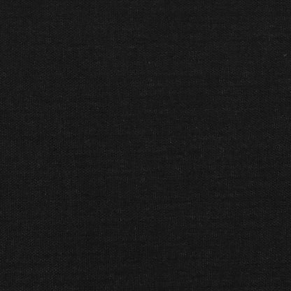 Giroletto a Molle con Materasso Nero 180x200 cm in Tessuto