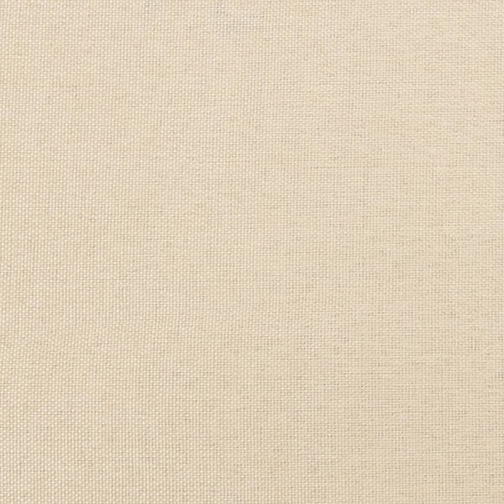 Giroletto a Molle con Materasso Crema 200x200 cm in Tessuto