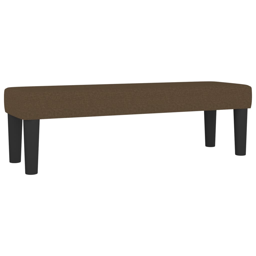 Giroletto a Molle con Materasso Marrone Scuro 140x190cm Tessuto | homemem39