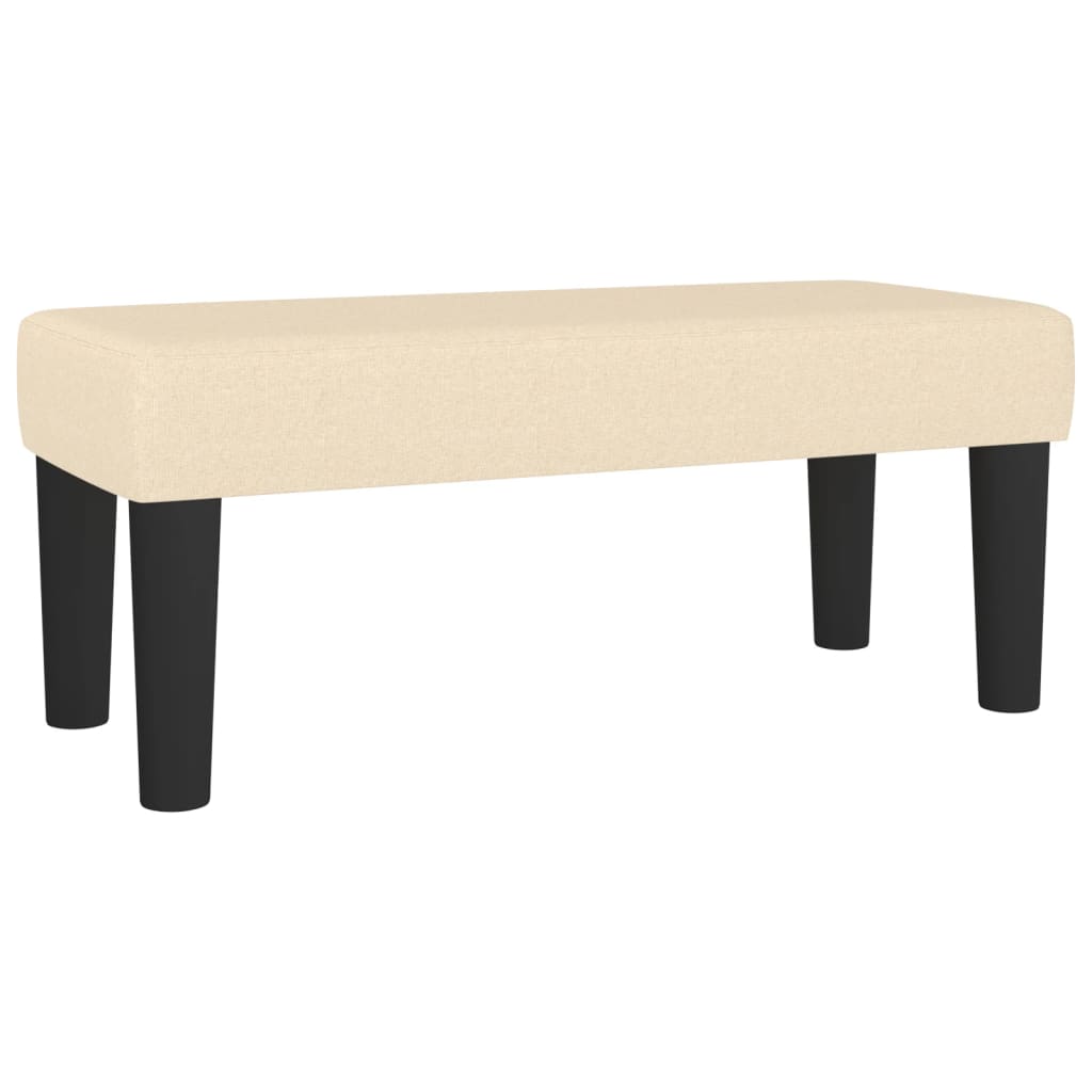 Giroletto a Molle con Materasso Crema 90x190 cm in Tessuto