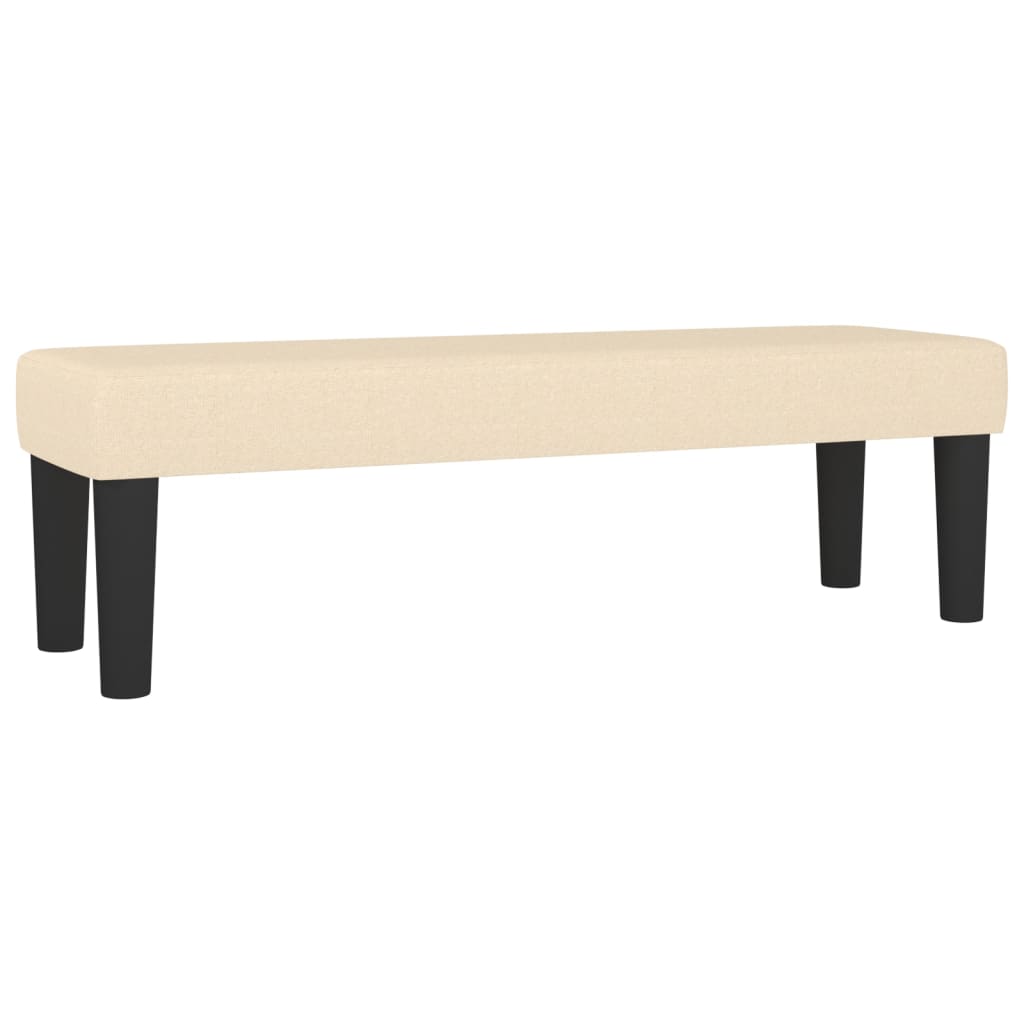 Giroletto a Molle con Materasso Crema 140x19 cm in Tessuto | homemem39