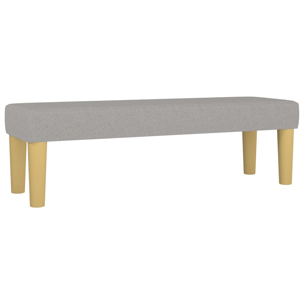 Giroletto a Molle con Materasso Grigio Chiaro 140x190cm Tessuto | homemem39