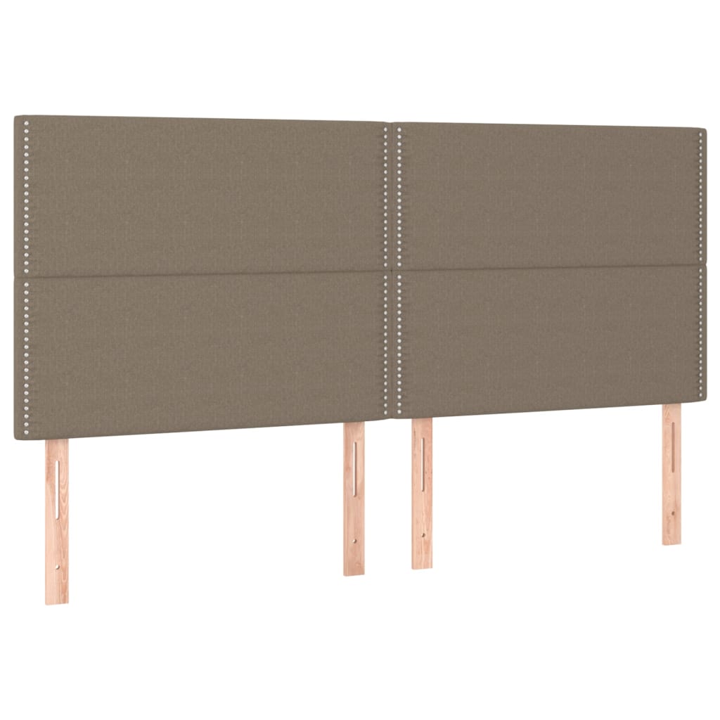 Giroletto a Molle con Materasso Tortora 180x200 cm in Tessuto | homemem39