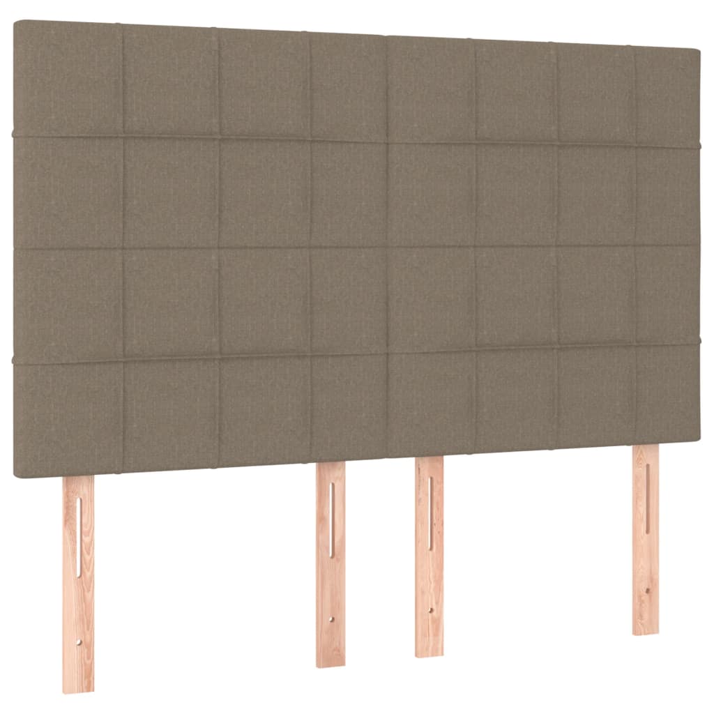 Giroletto a Molle con Materasso Tortora 140x200 cm in Tessuto | homemem39