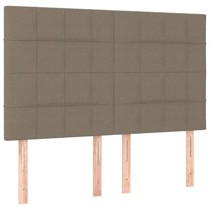 Giroletto a Molle con Materasso Tortora 140x200 cm in Tessuto | homemem39