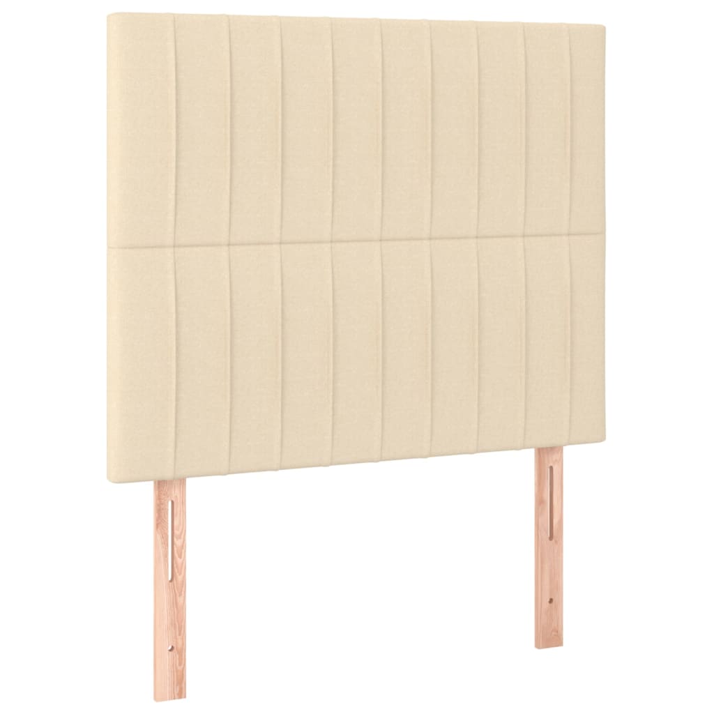 Giroletto a Molle con Materasso Crema 120x200 cm in Tessuto