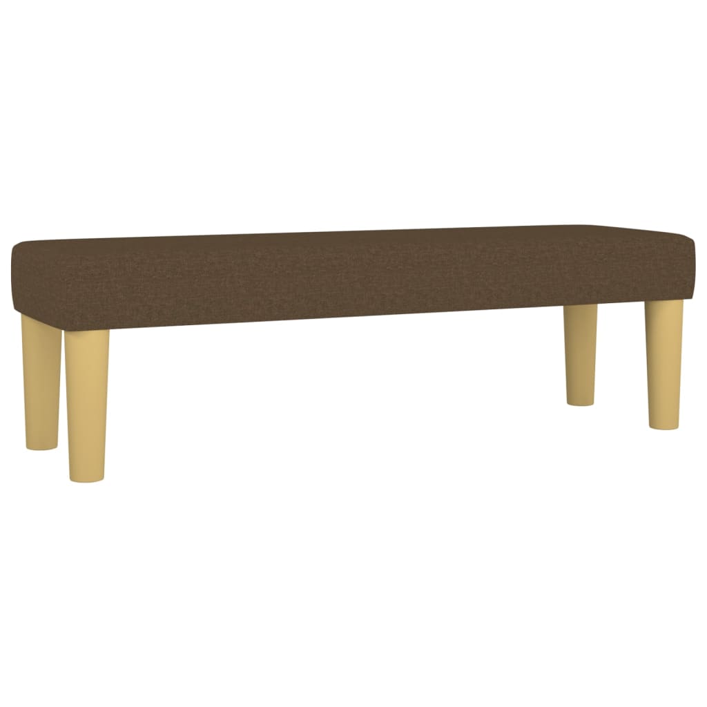 Giroletto a Molle con Materasso Marrone Scuro 160x200cm Tessuto | homemem39
