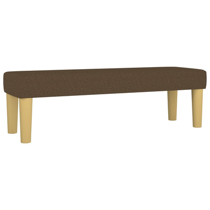 Giroletto a Molle con Materasso Marrone Scuro 160x200cm Tessuto