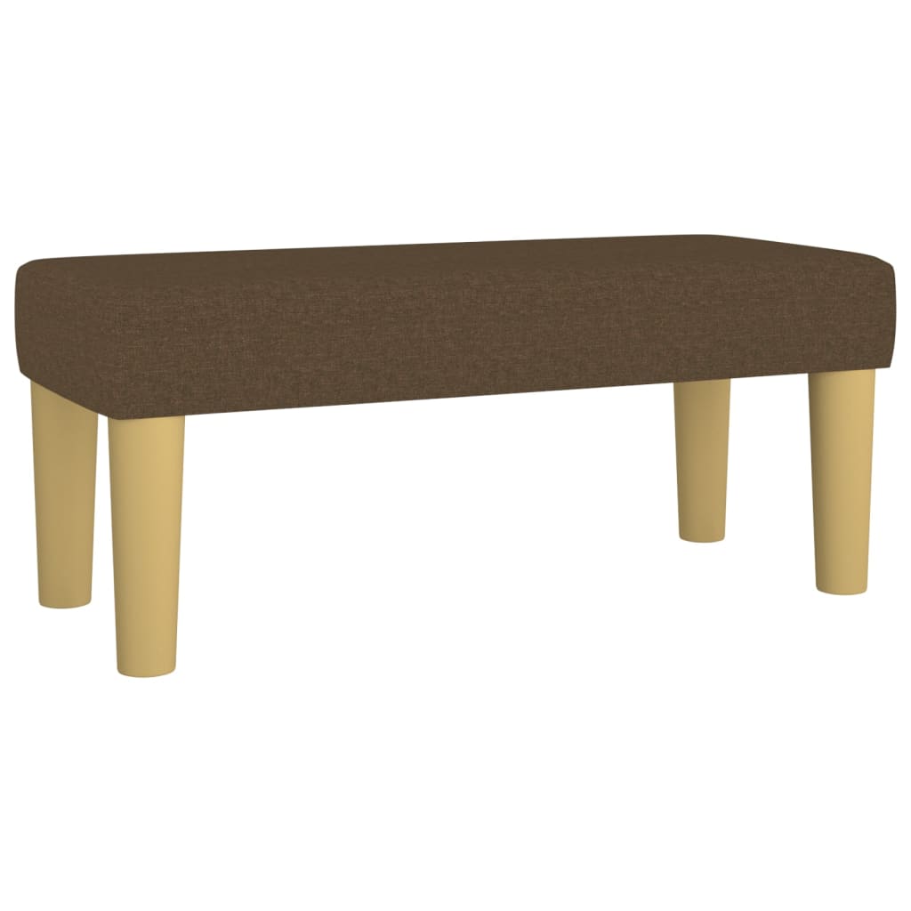 Giroletto a Molle con Materasso Marrone Scuro 80x200 cm Tessuto | homemem39