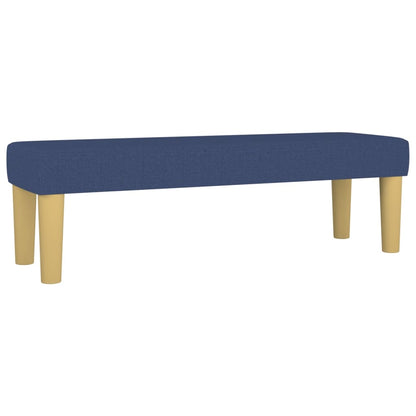 Giroletto a Molle con Materasso Blu 140x190 cm in Tessuto
