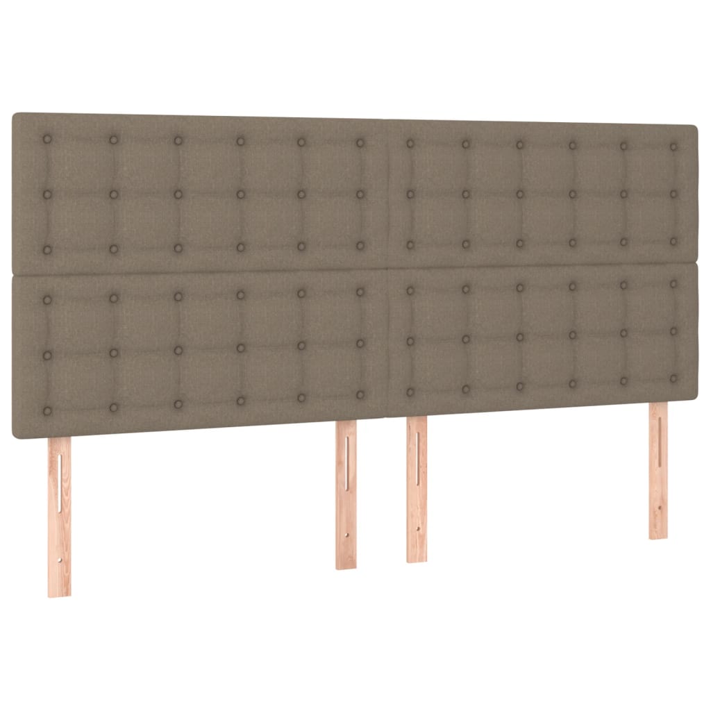 Giroletto a Molle con Materasso Tortora 180x200 cm in Tessuto | homemem39