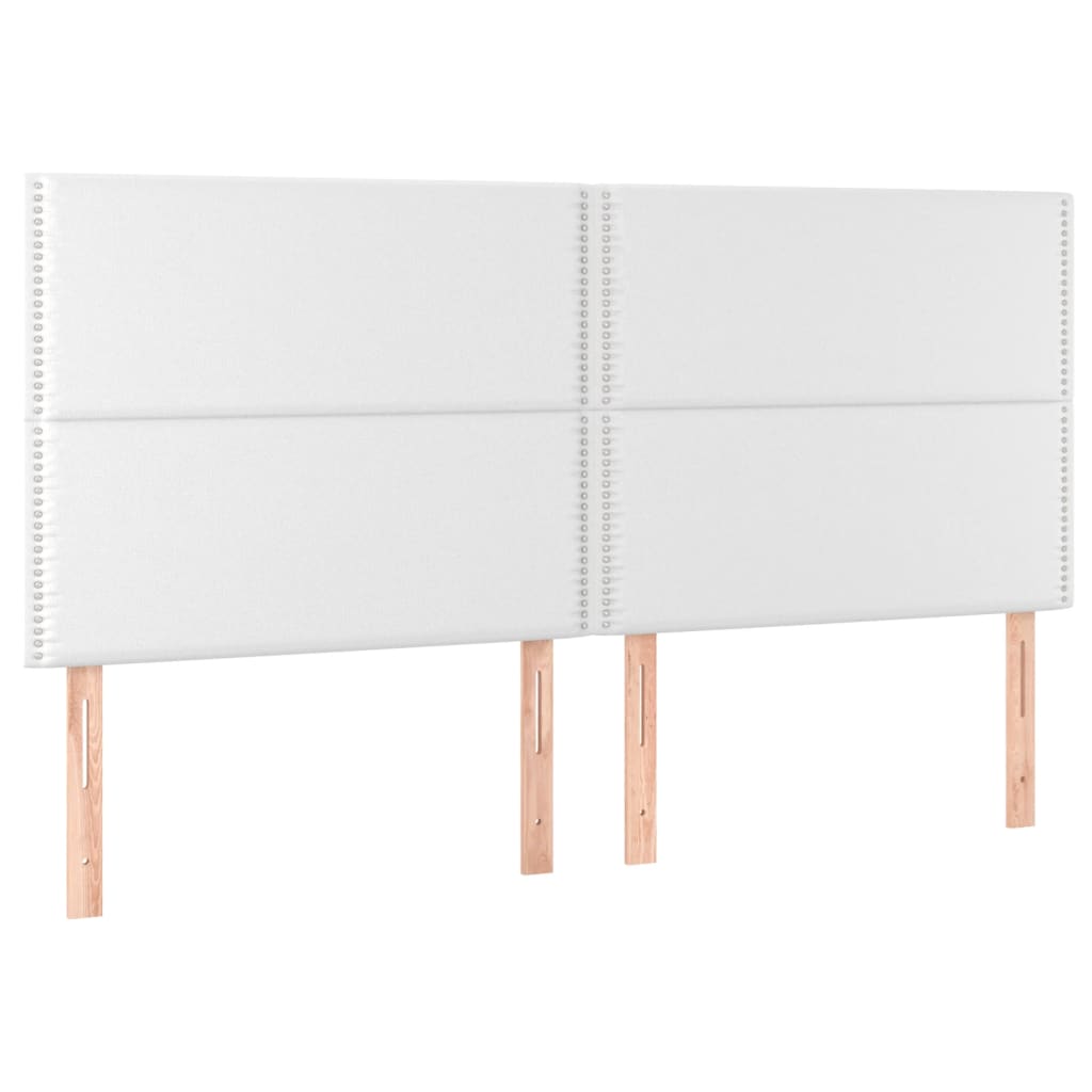 Giroletto a Molle con Materasso Bianco 200x200cm in Similpelle