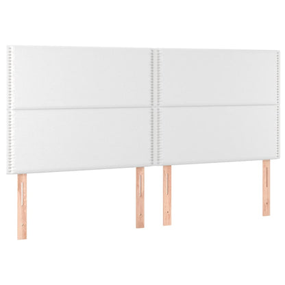 Giroletto a Molle con Materasso Bianco 200x200cm in Similpelle